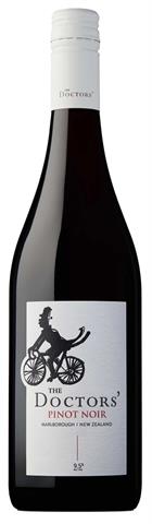 wine bottle with a bicycle on a white label