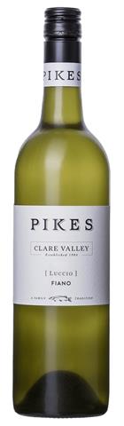 wine bottle with a fish on a white label