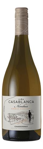 wine bottle with a man standing in front of mountains on a white label