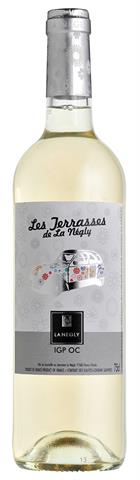 wine bottle with a car on a white label